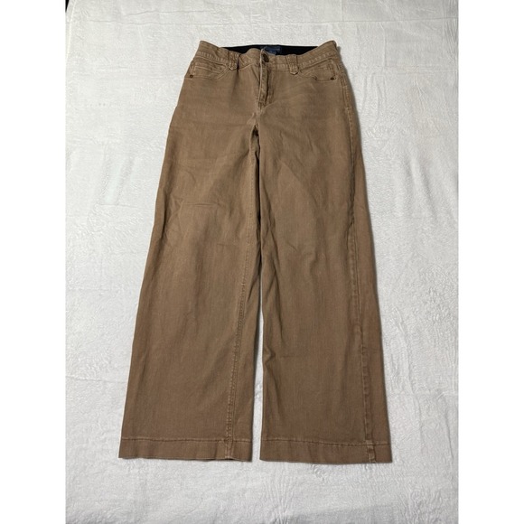 Democracy Denim - Democracy Womens 10 High Rise Wide Leg Jeans Beige Ab Solution 30x30